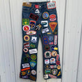'What The' Flooded Patchwork Jeans