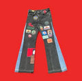 'Dead On Arrival' Patchwork Flared Jeans