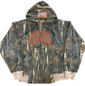 'Toy Soldier' Patchwork Tree Bark Camo Zip Up Hoodie