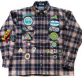 "Fifth Down Girl Scouts' Patchwork Lined Button Up Flannel
