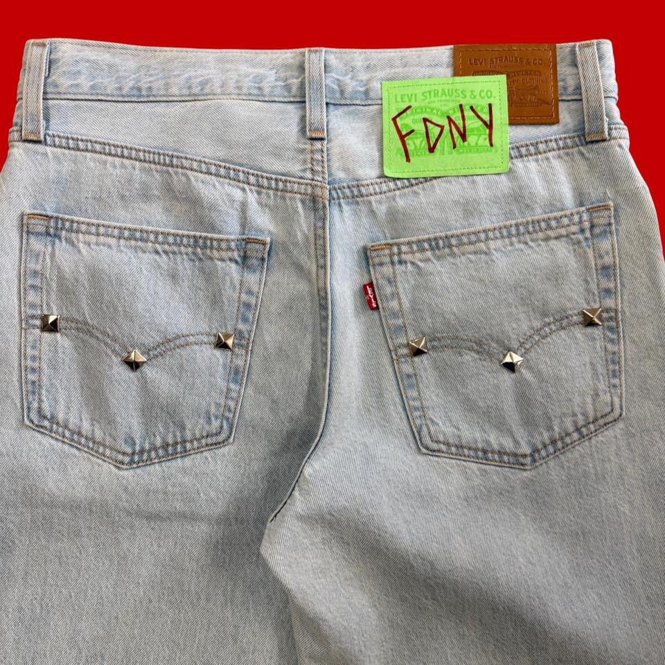 FDNY ‘Studded Daily Drivers’ Baggy Levi’s Jeans