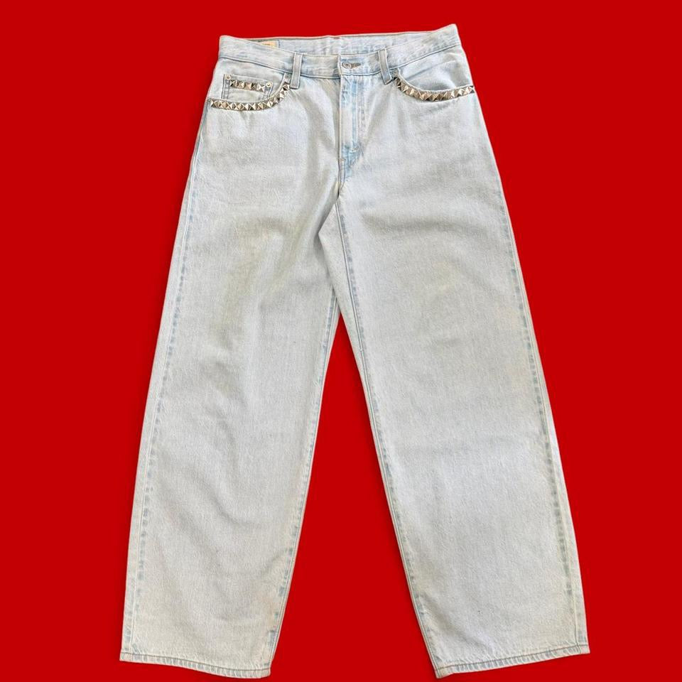 FDNY ‘Studded Daily Drivers’ Baggy Levi’s Jeans