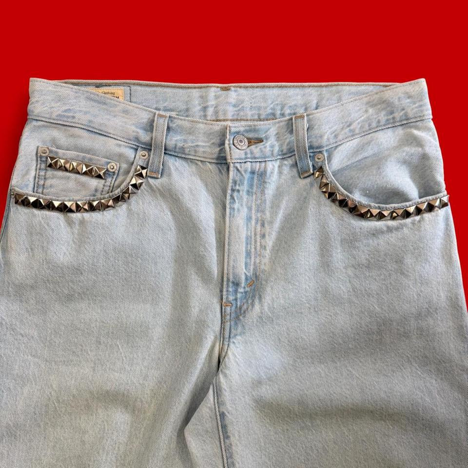 FDNY ‘Studded Daily Drivers’ Baggy Levi’s Jeans