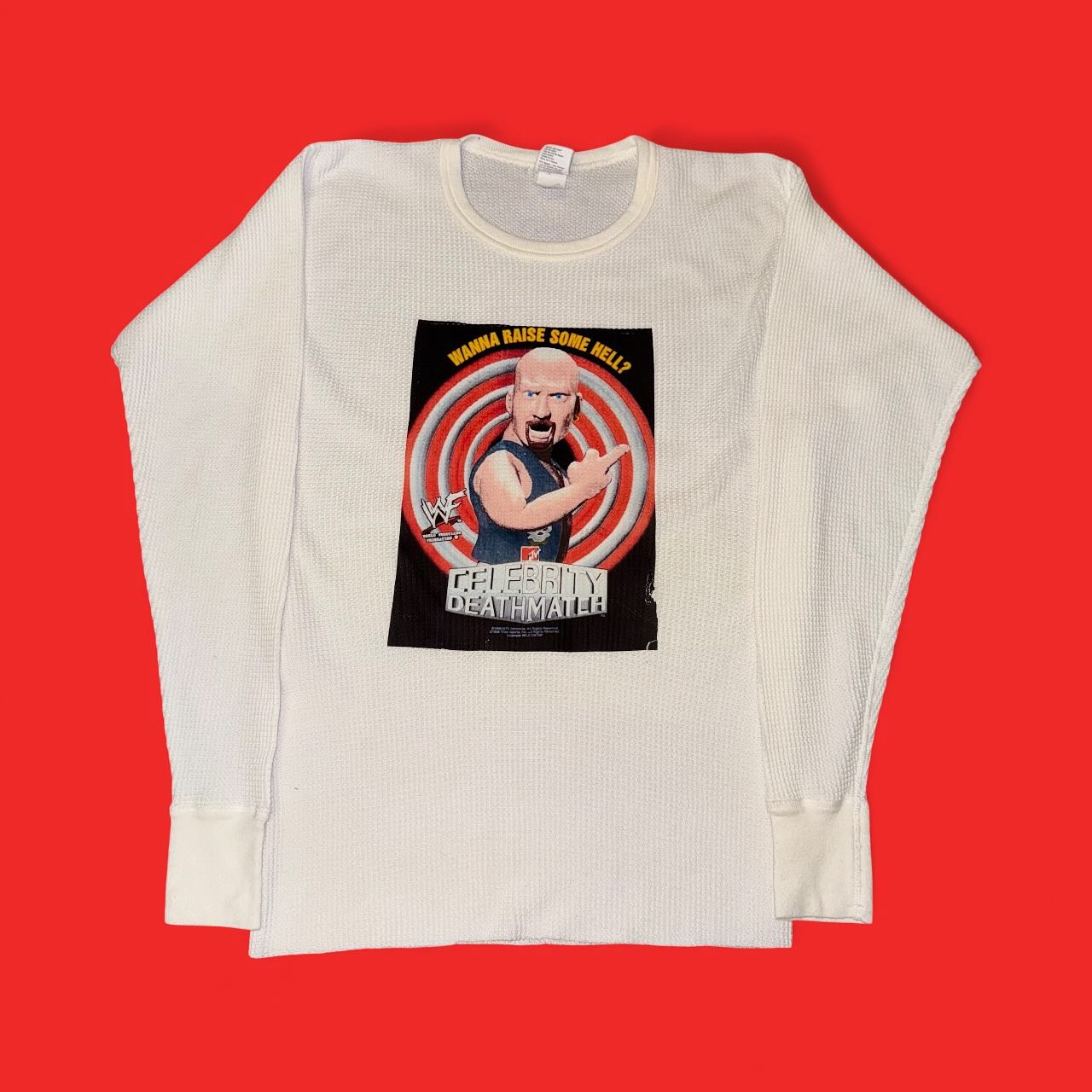 WWF Cartoon Stone Cold Steve Austin L/S Thermal